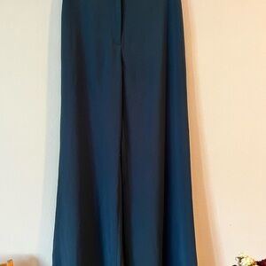 H&M Blue Wide Leg Jumpsuit with Flowing Silhouette